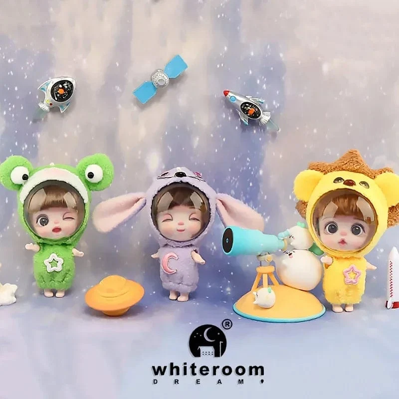 9cm Mini Puppe Astronauten Tiere Schlüsselanhänger Bjd Taschenpuppen Spielzeug Mädchen Reborn Kit Baby Spielzeug für Kinder Baby Junge Zubehör