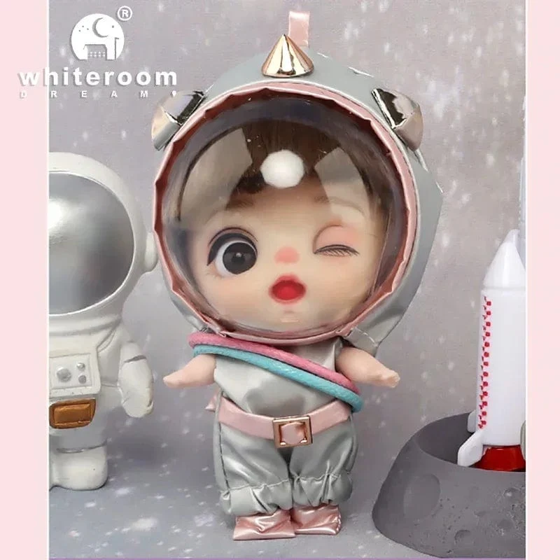 9cm Mini Puppe Astronauten Tiere Schlüsselanhänger Bjd Taschenpuppen Spielzeug Mädchen Reborn Kit Baby Spielzeug für Kinder Baby Junge Zubehör