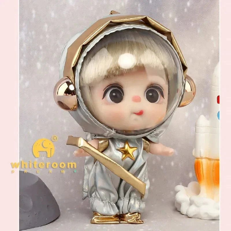 9cm Mini Puppe Astronauten Tiere Schlüsselanhänger Bjd Taschenpuppen Spielzeug Mädchen Reborn Kit Baby Spielzeug für Kinder Baby Junge Zubehör