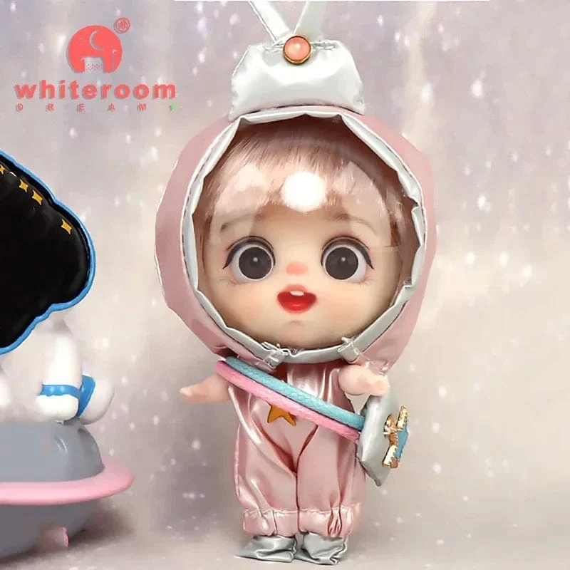 9cm Mini Puppe Astronauten Tiere Schlüsselanhänger Bjd Taschenpuppen Spielzeug Mädchen Reborn Kit Baby Spielzeug für Kinder Baby Junge Zubehör