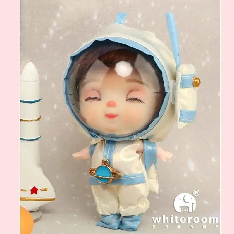 9cm Mini Puppe Astronauten Tiere Schlüsselanhänger Bjd Taschenpuppen Spielzeug Mädchen Reborn Kit Baby Spielzeug für Kinder Baby Junge Zubehör