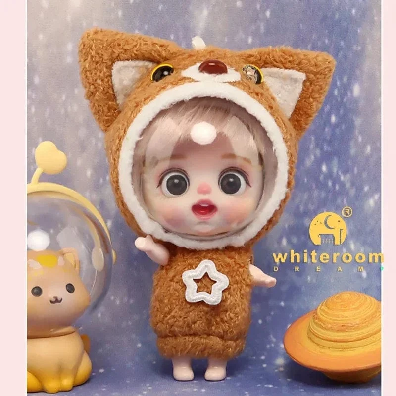 9cm Mini Puppe Astronauten Tiere Schlüsselanhänger Bjd Taschenpuppen Spielzeug Mädchen Reborn Kit Baby Spielzeug für Kinder Baby Junge Zubehör