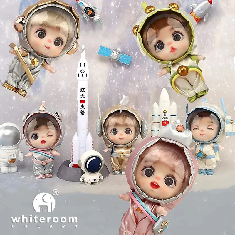 9cm Mini Puppe Astronauten Tiere Schlüsselanhänger Bjd Taschenpuppen Spielzeug Mädchen Reborn Kit Baby Spielzeug für Kinder Baby Junge Zubehör