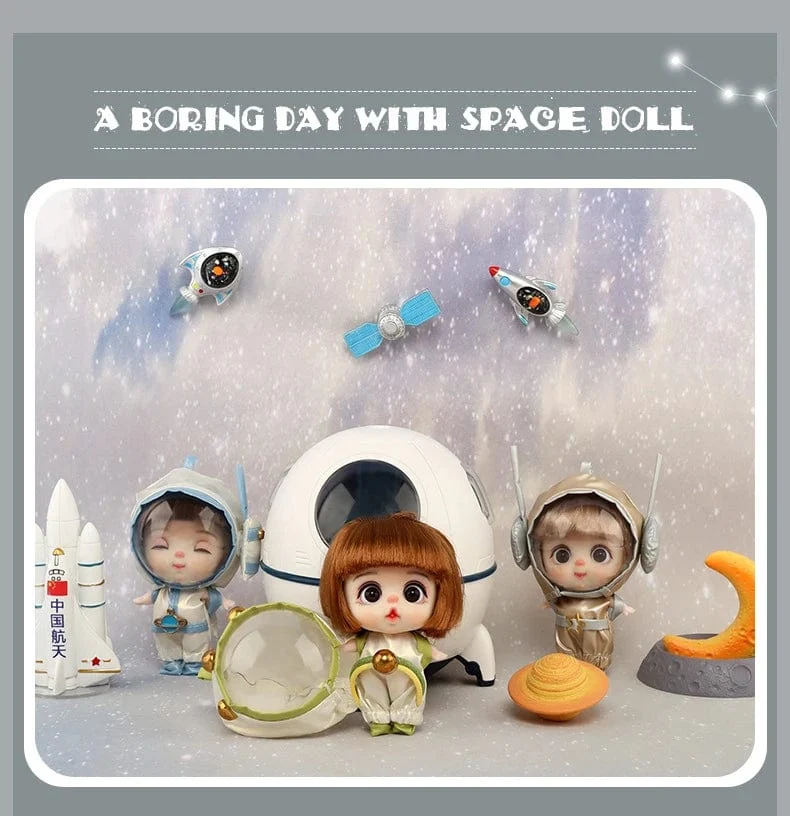 9cm Mini Puppe Astronauten Tiere Schlüsselanhänger Bjd Taschenpuppen Spielzeug Mädchen Reborn Kit Baby Spielzeug für Kinder Baby Junge Zubehör