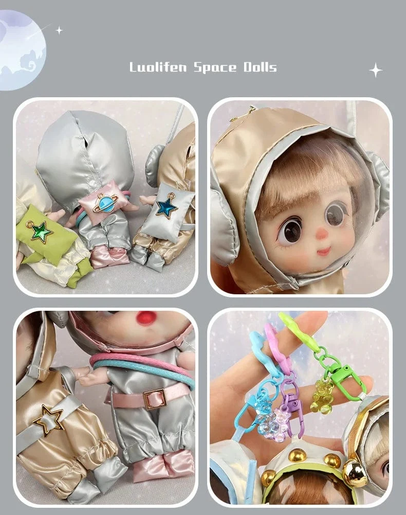 9cm Mini Puppe Astronauten Tiere Schlüsselanhänger Bjd Taschenpuppen Spielzeug Mädchen Reborn Kit Baby Spielzeug für Kinder Baby Junge Zubehör