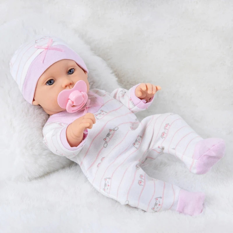30cm Reborn Baby Puppe beruhigende Simulation Emaille Puppe Kinder weiche Gummi Spielzeug Geschenk