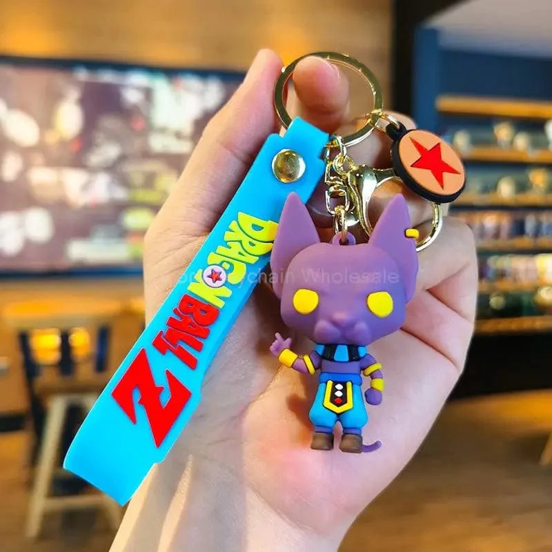 Kinder Anime Dragon Ball Schlüsselanhänger Z Super Saiyajin Goku Bulma Broly Piccolo Majin Buu Serie Auto Anhänger Schlüsselanhänger Spielzeug Geschenke