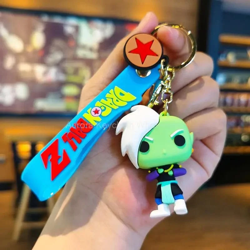 Kinder Anime Dragon Ball Schlüsselanhänger Z Super Saiyajin Goku Bulma Broly Piccolo Majin Buu Serie Auto Anhänger Schlüsselanhänger Spielzeug Geschenke