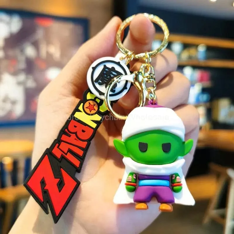 Kinder Anime Dragon Ball Schlüsselanhänger Z Super Saiyajin Goku Bulma Broly Piccolo Majin Buu Serie Auto Anhänger Schlüsselanhänger Spielzeug Geschenke
