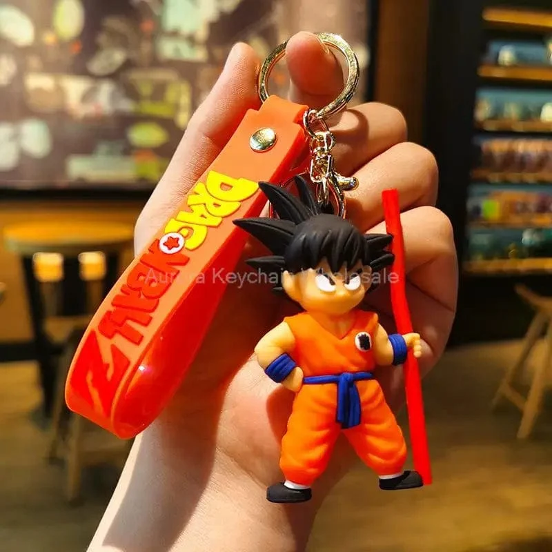 Kinder Anime Dragon Ball Schlüsselanhänger Z Super Saiyajin Goku Bulma Broly Piccolo Majin Buu Serie Auto Anhänger Schlüsselanhänger Spielzeug Geschenke