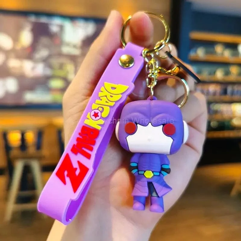 Kinder Anime Dragon Ball Schlüsselanhänger Z Super Saiyajin Goku Bulma Broly Piccolo Majin Buu Serie Auto Anhänger Schlüsselanhänger Spielzeug Geschenke