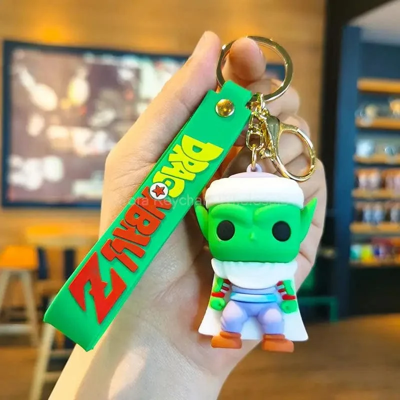 Kinder Anime Dragon Ball Schlüsselanhänger Z Super Saiyajin Goku Bulma Broly Piccolo Majin Buu Serie Auto Anhänger Schlüsselanhänger Spielzeug Geschenke