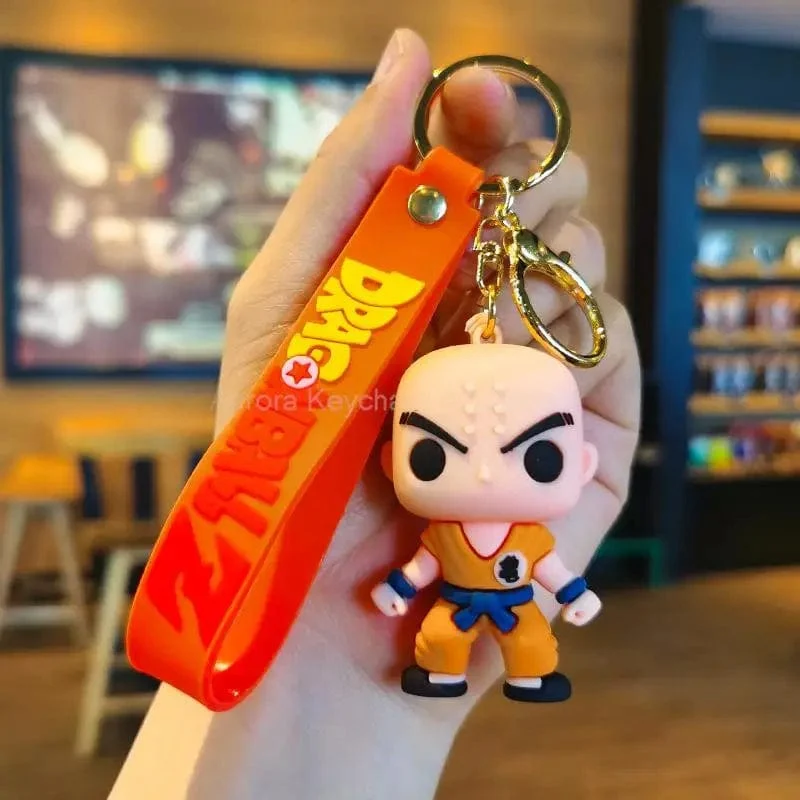 Kinder Anime Dragon Ball Schlüsselanhänger Z Super Saiyajin Goku Bulma Broly Piccolo Majin Buu Serie Auto Anhänger Schlüsselanhänger Spielzeug Geschenke