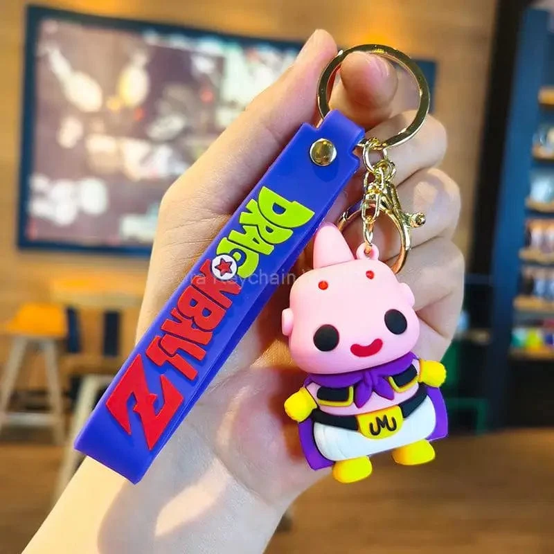 Kinder Anime Dragon Ball Schlüsselanhänger Z Super Saiyajin Goku Bulma Broly Piccolo Majin Buu Serie Auto Anhänger Schlüsselanhänger Spielzeug Geschenke