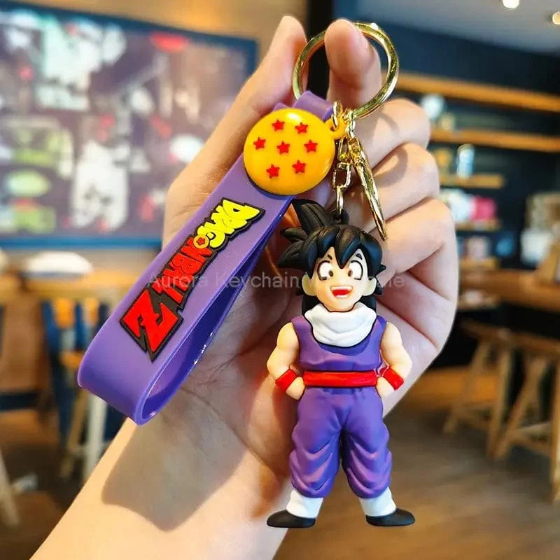 Kinder Anime Dragon Ball Schlüsselanhänger Z Super Saiyajin Goku Bulma Broly Piccolo Majin Buu Serie Auto Anhänger Schlüsselanhänger Spielzeug Geschenke
