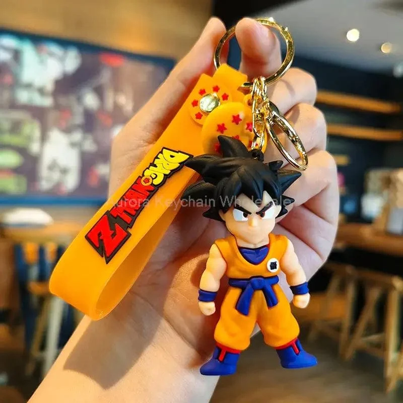 Kinder Anime Dragon Ball Schlüsselanhänger Z Super Saiyajin Goku Bulma Broly Piccolo Majin Buu Serie Auto Anhänger Schlüsselanhänger Spielzeug Geschenke