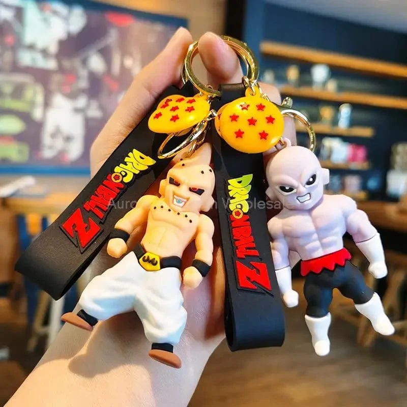 Kinder Anime Dragon Ball Schlüsselanhänger Z Super Saiyajin Goku Bulma Broly Piccolo Majin Buu Serie Auto Anhänger Schlüsselanhänger Spielzeug Geschenke