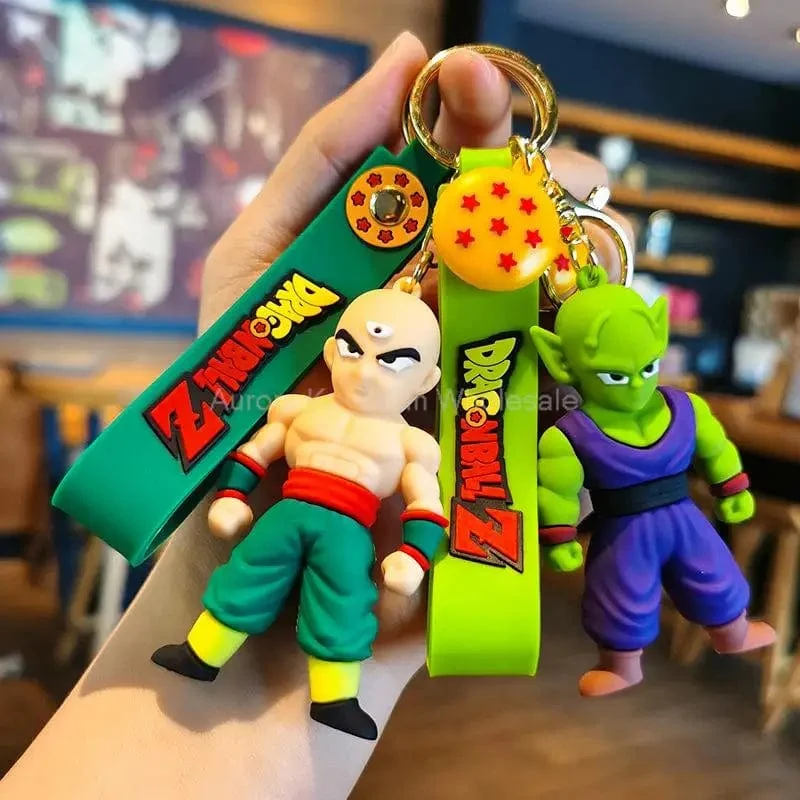 Kinder Anime Dragon Ball Schlüsselanhänger Z Super Saiyajin Goku Bulma Broly Piccolo Majin Buu Serie Auto Anhänger Schlüsselanhänger Spielzeug Geschenke