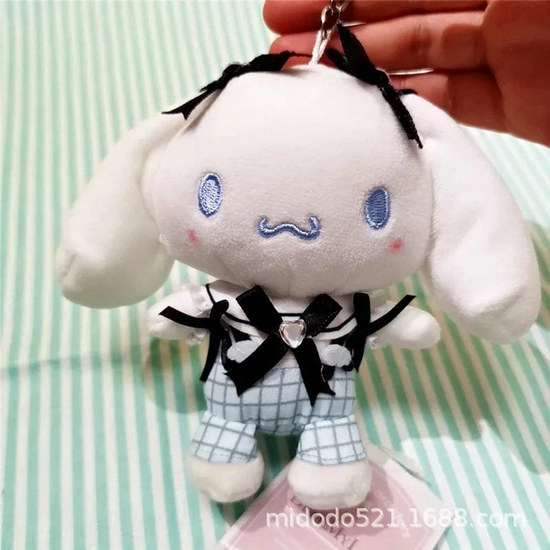 Sanrio Maid Serie Kuromi Mymelody Cinnamoroll Plüsch Spielzeug Puppe Rucksack Schlüsselanhänger Anhänger Mädchen Geburtstag Geschenk