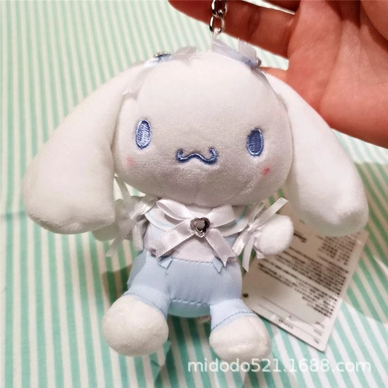Sanrio Maid Serie Kuromi Mymelody Cinnamoroll Plüsch Spielzeug Puppe Rucksack Schlüsselanhänger Anhänger Mädchen Geburtstag Geschenk