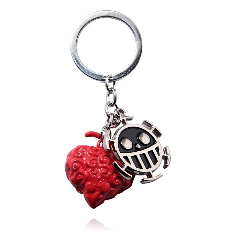 1 Stück Anime One Piece Actionfigur Schlüsselanhänger Teufelsfrucht Strohhut Luffy Ace Gummifrucht Anhänger Rucksack Schlüsselanhänger Modell Spielzeug Geschenk