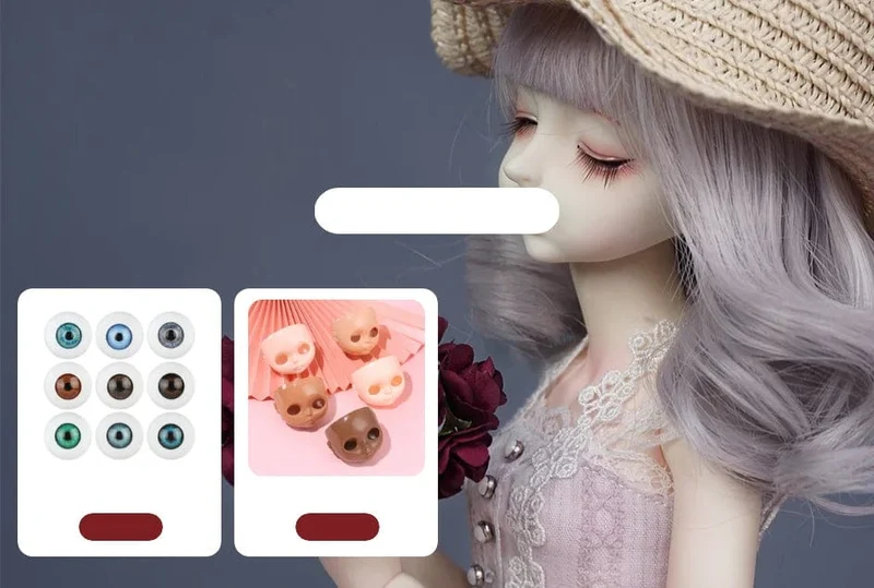 Blyth puppe icy spielzeug ohren spielzeug weiß natürliche tan dark und super schwarz haut, nur ohren keine puppe