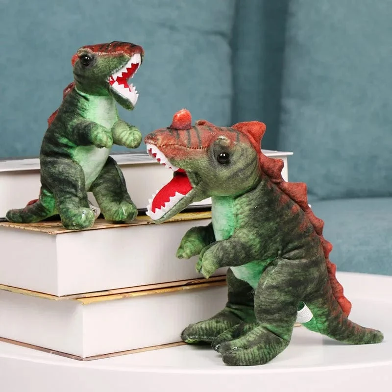 9.05 Zoll süßes großes Simulationsdinosaurier-Stofftier Trex-Plüschpuppen-Schlafkissen für Kinder zur Heimdekoration