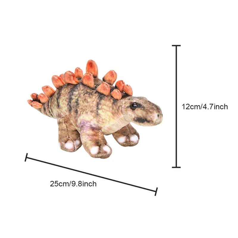 9.05 Zoll süßes großes Simulationsdinosaurier-Stofftier Trex-Plüschpuppen-Schlafkissen für Kinder zur Heimdekoration
