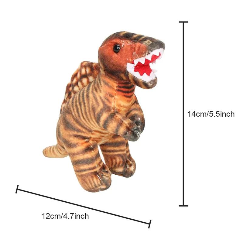 9.05 Zoll süßes großes Simulationsdinosaurier-Stofftier Trex-Plüschpuppen-Schlafkissen für Kinder zur Heimdekoration