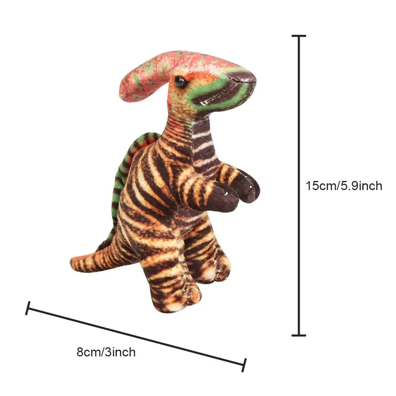9.05 Zoll süßes großes Simulationsdinosaurier-Stofftier Trex-Plüschpuppen-Schlafkissen für Kinder zur Heimdekoration