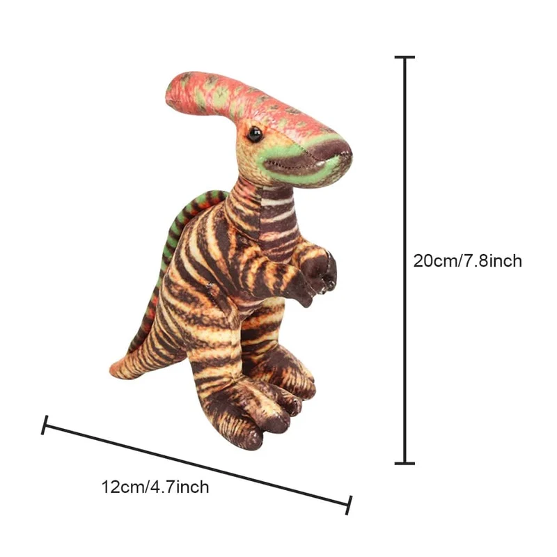 9.05 Zoll süßes großes Simulationsdinosaurier-Stofftier Trex-Plüschpuppen-Schlafkissen für Kinder zur Heimdekoration