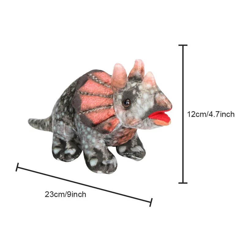 9.05 Zoll süßes großes Simulationsdinosaurier-Stofftier Trex-Plüschpuppen-Schlafkissen für Kinder zur Heimdekoration