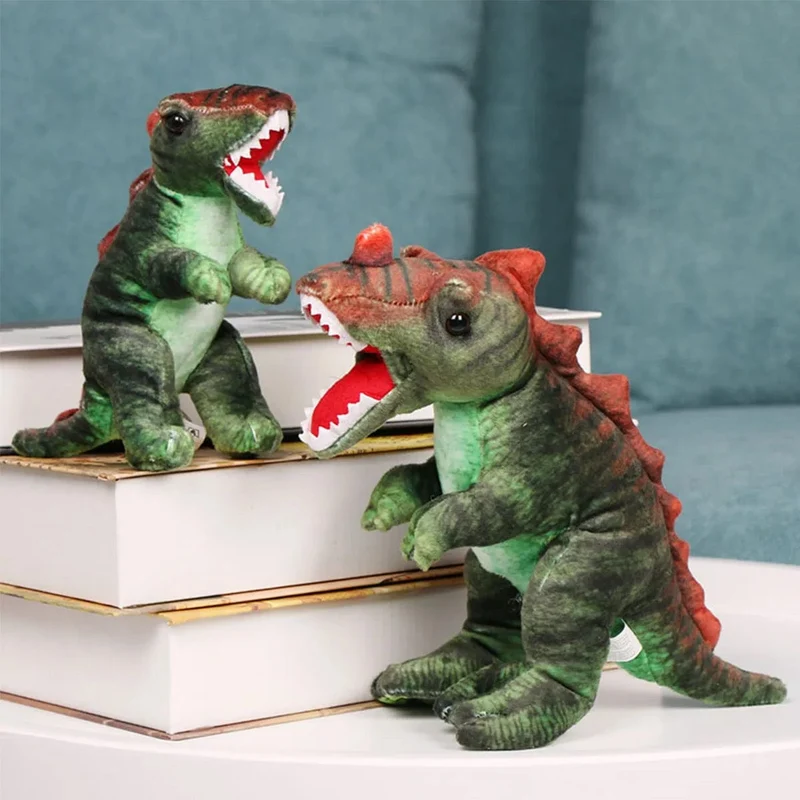 9.05 Zoll süßes großes Simulationsdinosaurier-Stofftier Trex-Plüschpuppen-Schlafkissen für Kinder zur Heimdekoration