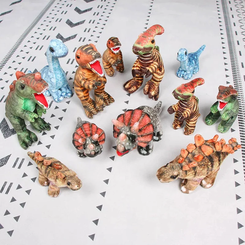 9.05 Zoll süßes großes Simulationsdinosaurier-Stofftier Trex-Plüschpuppen-Schlafkissen für Kinder zur Heimdekoration