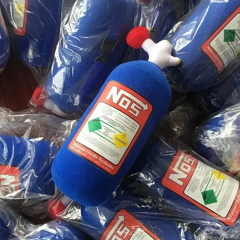 NOS Stickstoffzylinder-Kopfstütze Halten Sie das Kissen in der Taille des Autos durch ein modifiziertes Nackenkissen mit Persönlichkeit zum Anlehnen an den kreativen Trend