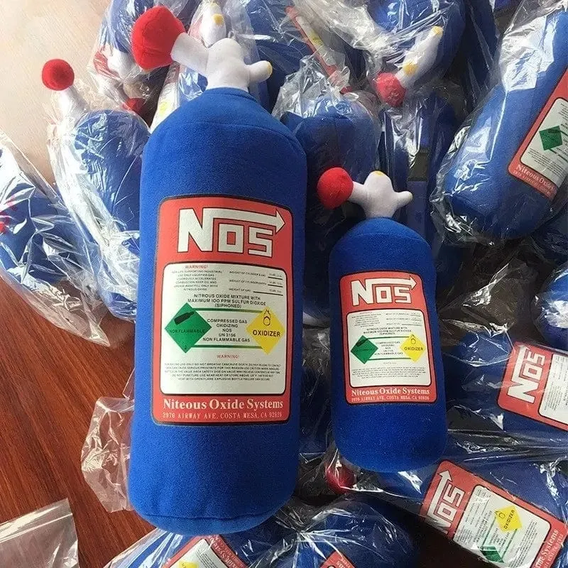 NOS Stickstoffzylinder-Kopfstütze Halten Sie das Kissen in der Taille des Autos durch ein modifiziertes Nackenkissen mit Persönlichkeit zum Anlehnen an den kreativen Trend