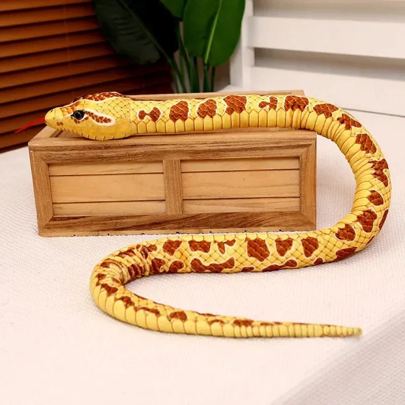Simulierte Python Schlange Plüsch Spielzeug Riesige Boa Cobra Lange Ausgestopfte Schlange Plushie Kissen Kinder Jungen Geschenk Hause Dekoration