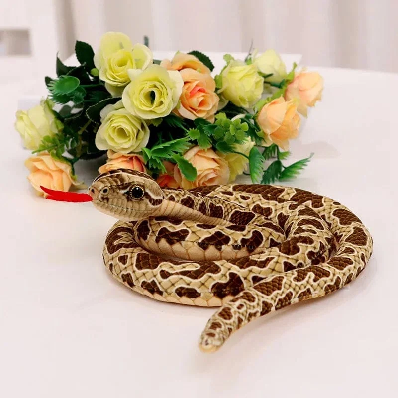 Simulierte Python Schlange Plüsch Spielzeug Riesige Boa Cobra Lange Ausgestopfte Schlange Plushie Kissen Kinder Jungen Geschenk Hause Dekoration