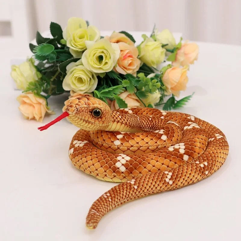 Simulierte Python Schlange Plüsch Spielzeug Riesige Boa Cobra Lange Ausgestopfte Schlange Plushie Kissen Kinder Jungen Geschenk Hause Dekoration