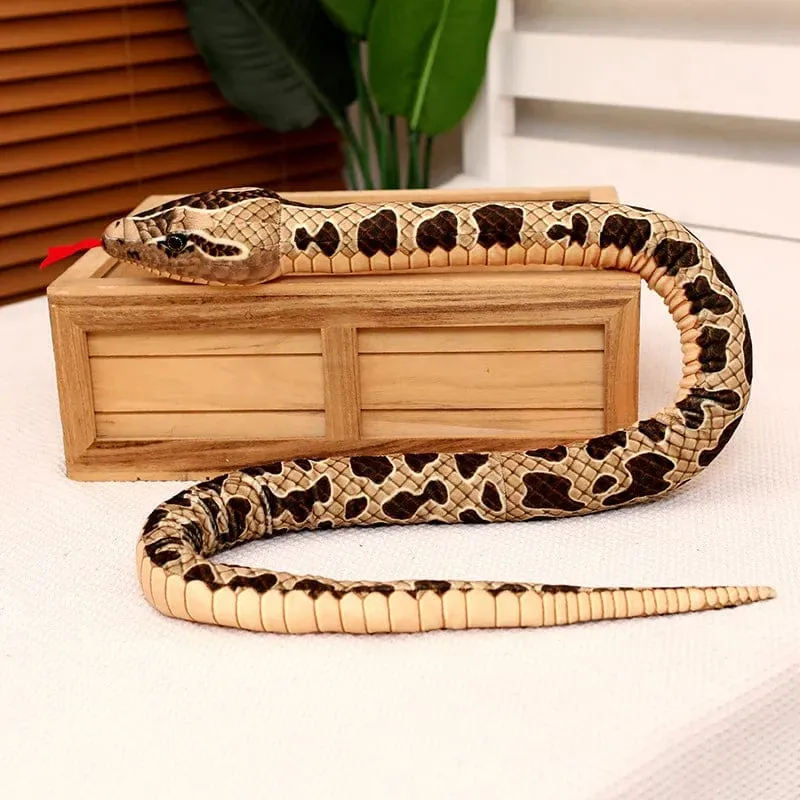 Simulierte Python Schlange Plüsch Spielzeug Riesige Boa Cobra Lange Ausgestopfte Schlange Plushie Kissen Kinder Jungen Geschenk Hause Dekoration