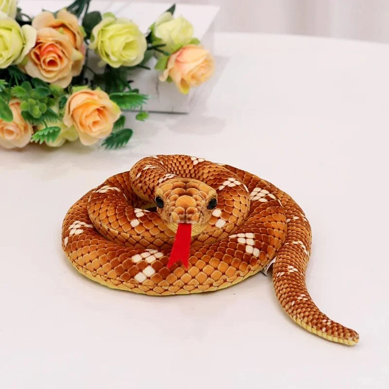 Simulierte Python Schlange Plüsch Spielzeug Riesige Boa Cobra Lange Ausgestopfte Schlange Plushie Kissen Kinder Jungen Geschenk Hause Dekoration