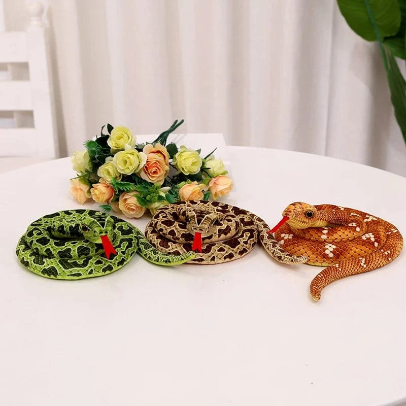 Simulierte Python Schlange Plüsch Spielzeug Riesige Boa Cobra Lange Ausgestopfte Schlange Plushie Kissen Kinder Jungen Geschenk Hause Dekoration