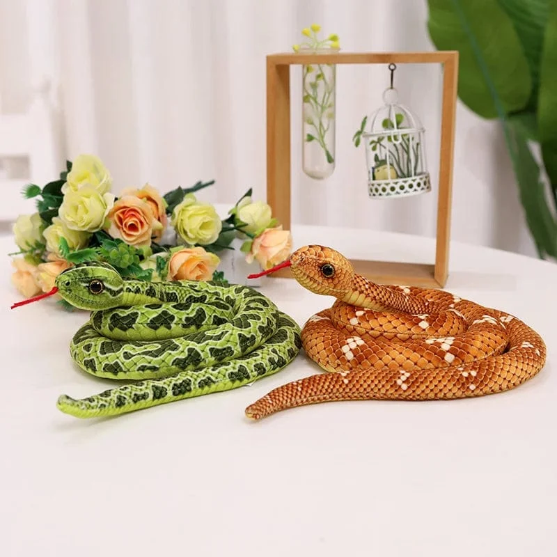 Simulierte Python Schlange Plüsch Spielzeug Riesige Boa Cobra Lange Ausgestopfte Schlange Plushie Kissen Kinder Jungen Geschenk Hause Dekoration