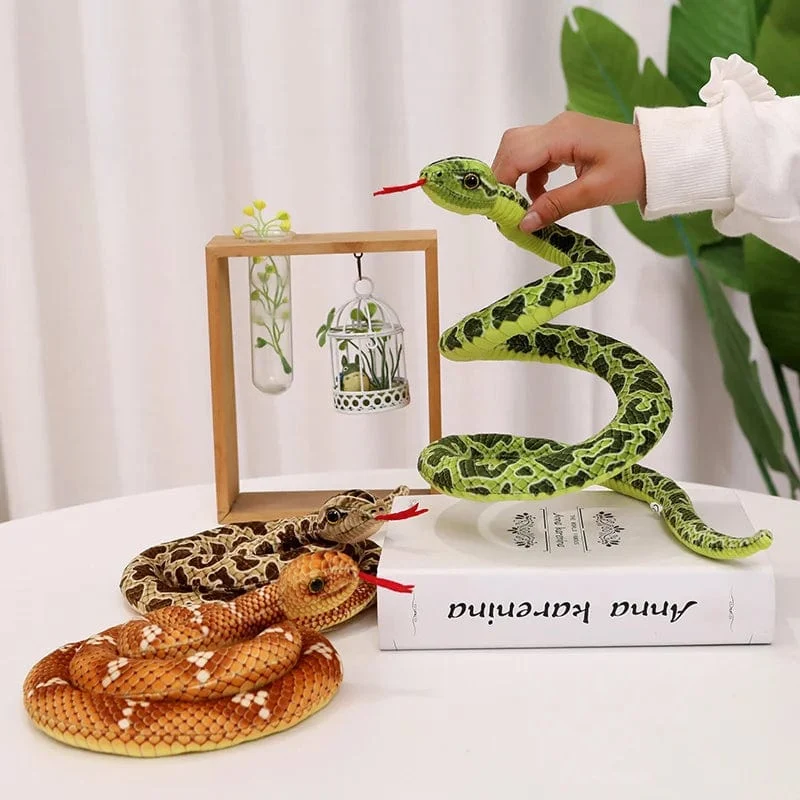 Simulierte Python Schlange Plüsch Spielzeug Riesige Boa Cobra Lange Ausgestopfte Schlange Plushie Kissen Kinder Jungen Geschenk Hause Dekoration