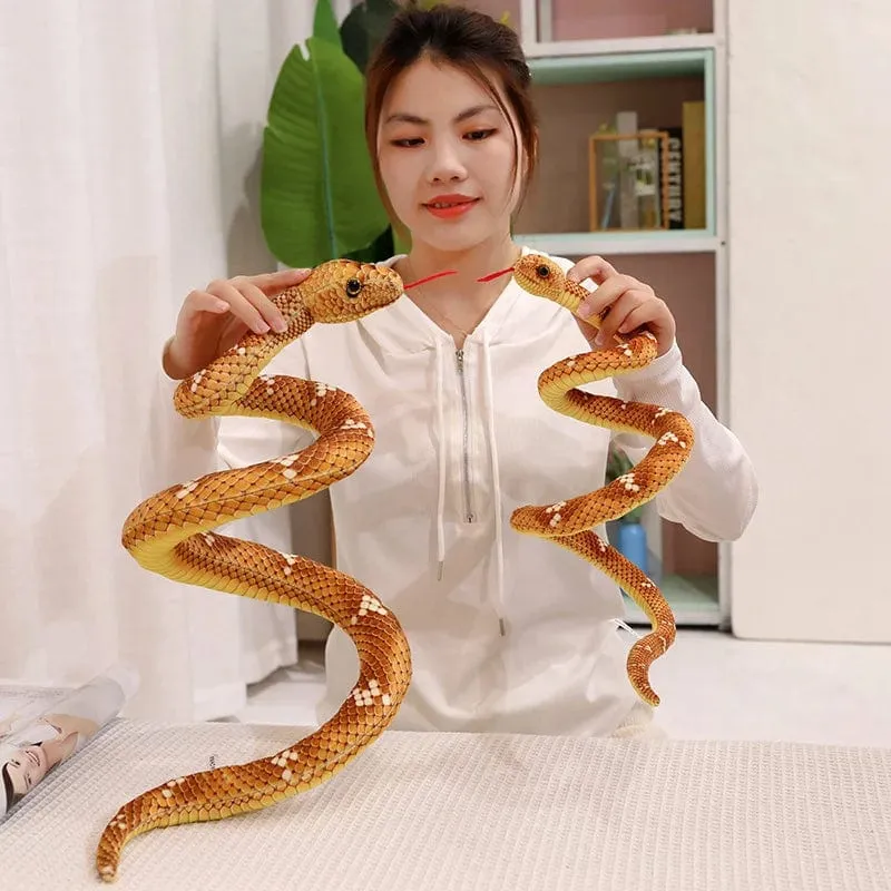 Simulierte Python Schlange Plüsch Spielzeug Riesige Boa Cobra Lange Ausgestopfte Schlange Plushie Kissen Kinder Jungen Geschenk Hause Dekoration