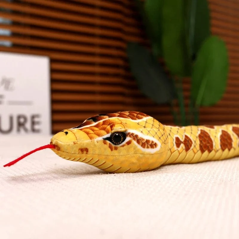 Simulierte Python Schlange Plüsch Spielzeug Riesige Boa Cobra Lange Ausgestopfte Schlange Plushie Kissen Kinder Jungen Geschenk Hause Dekoration