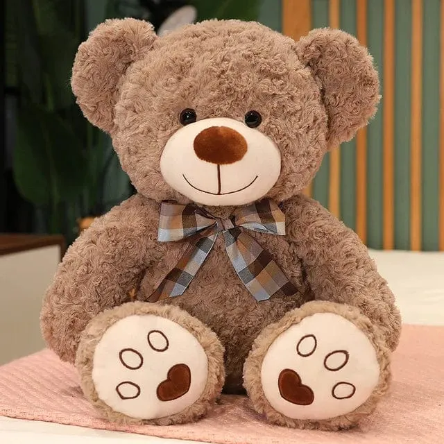 35CM süße bunte Fliege Bär Puppe Plüsch Spielzeug Umarmung Bär Puppe Kinder Geburtstagsgeschenk Kissen Bär Home Wohnzimmer Schlafzimmer