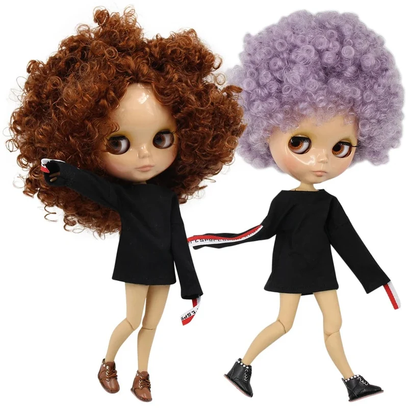ICY DBS Blyth puppe 1/6 bjd joint körper tan haut puppe glänzend gesicht 30cm spielzeug zufällige augen farben