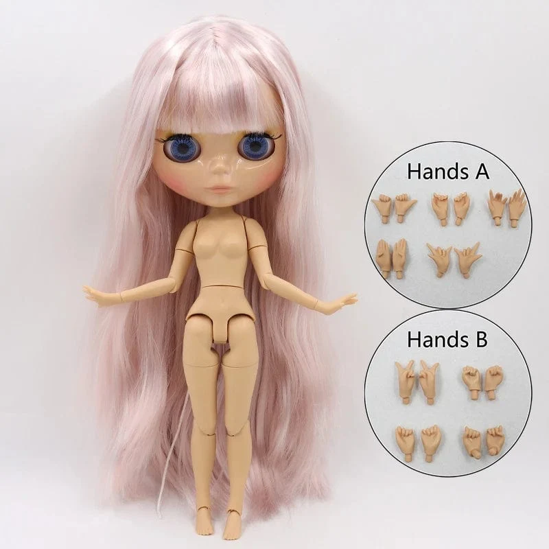 ICY DBS Blyth puppe 1/6 bjd joint körper tan haut puppe glänzend gesicht 30cm spielzeug zufällige augen farben