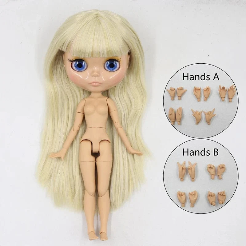 ICY DBS Blyth puppe 1/6 bjd joint körper tan haut puppe glänzend gesicht 30cm spielzeug zufällige augen farben
